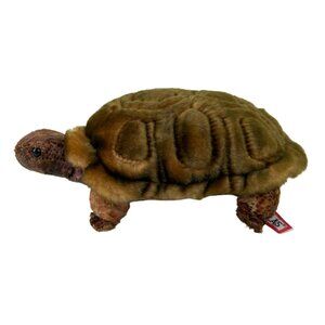 Douglas Speedy Tortoise 9" Plush Stuffed Animal Toy Lovee Cuddle Brown Green